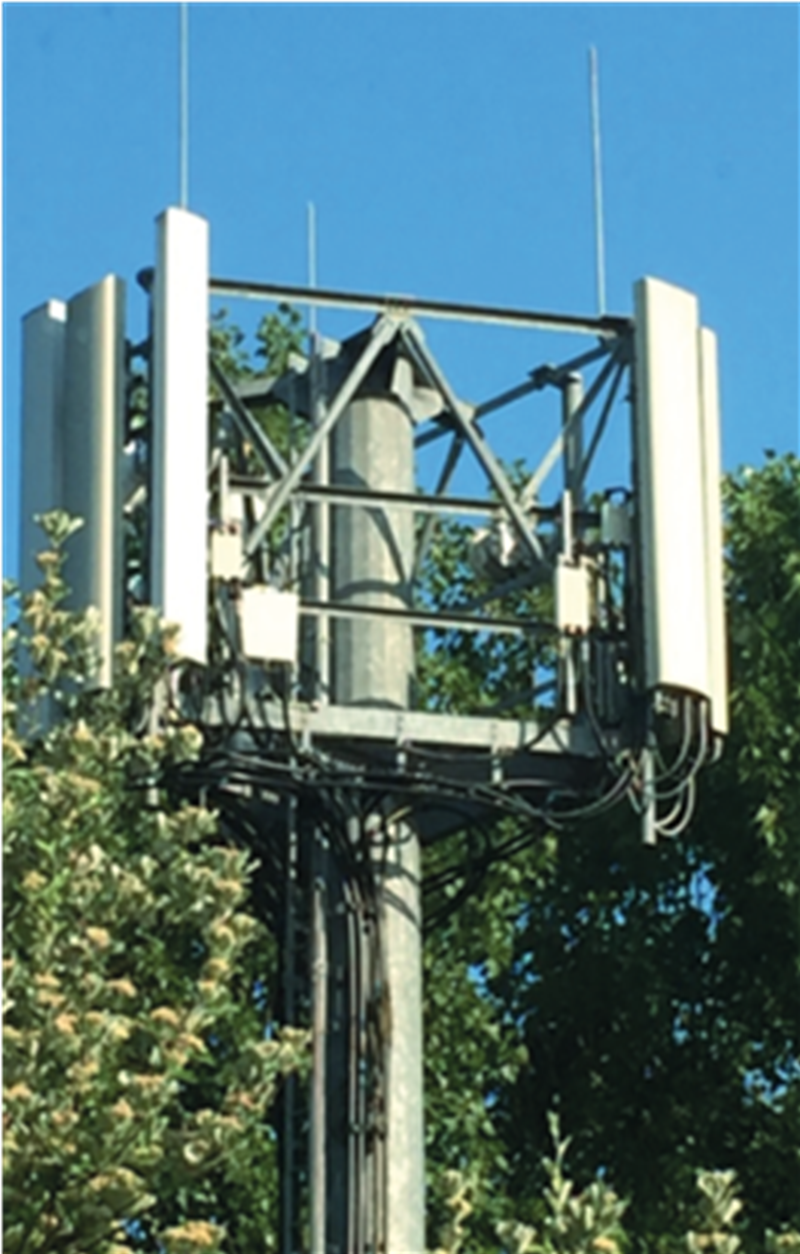 Exhibit 6: Mobile phone mast with antennae